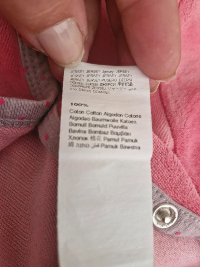 Pyjama 1 pièce bébé 3 mois Sucre d'orge Coton Polyester - photo numéro 9