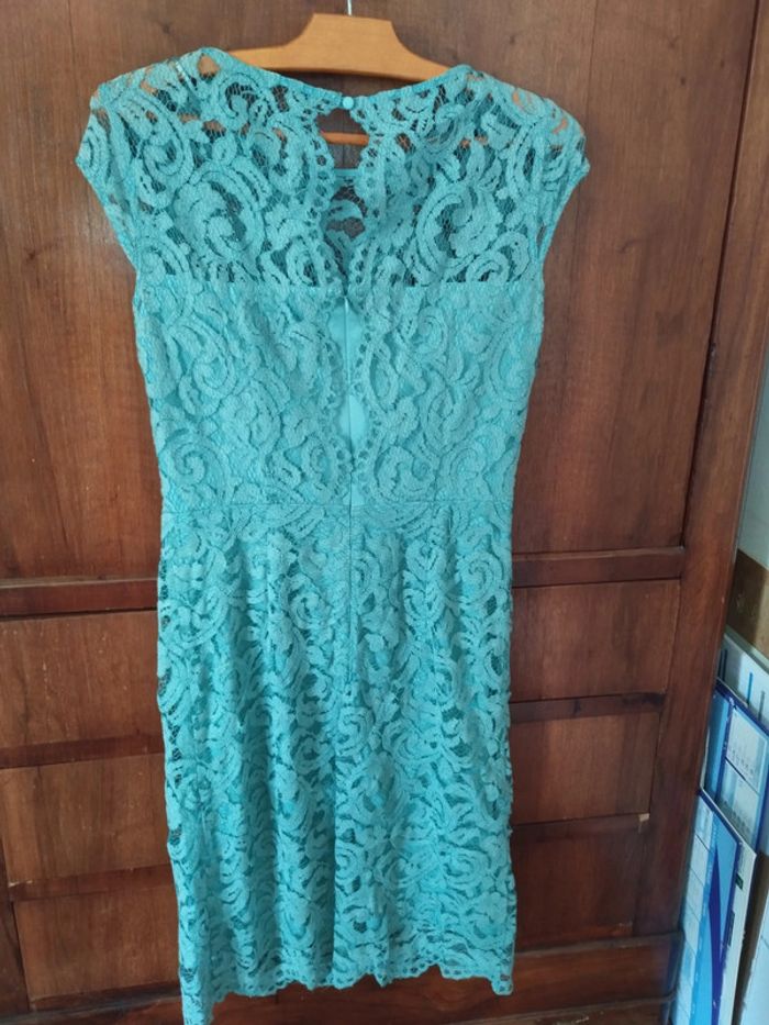 🍸 Robe - dentelle - vert - Esprit 🍸 - photo numéro 3