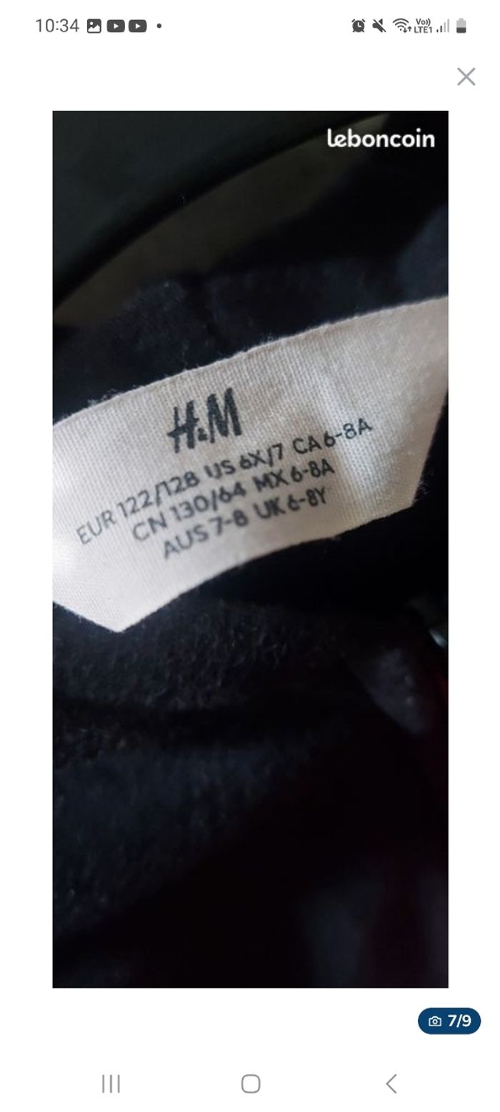 Lot se 4 sweats à capuche taille 8 ans - photo numéro 7