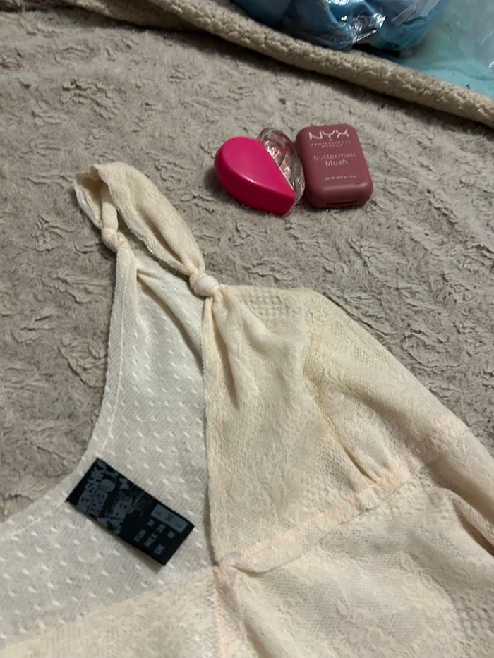 débardeur bershka crème - photo numéro 5