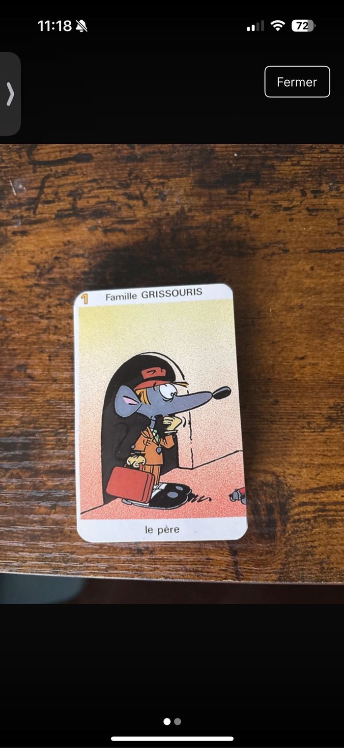 Jeu de carte 7 familles
