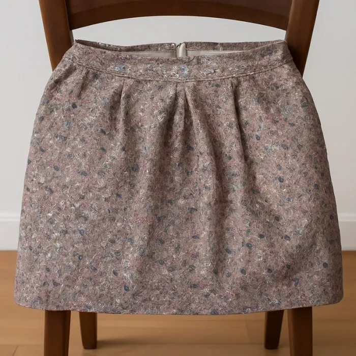 Jupe brocard à motifs colorés - Taille 38