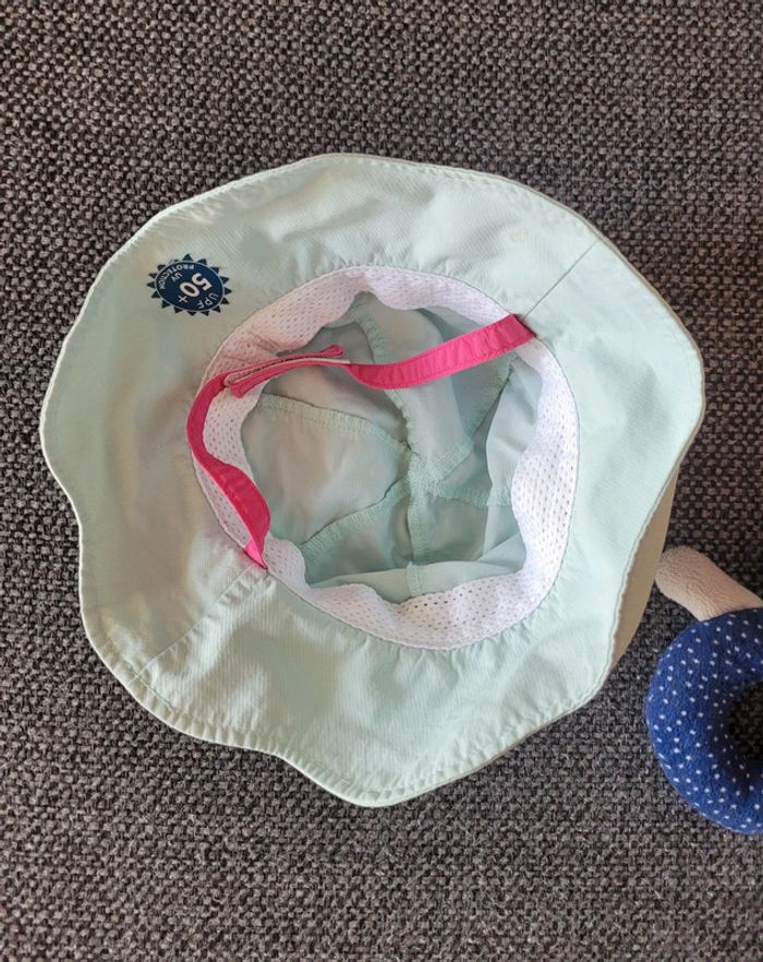 Chapeau anti UV fille taille 6-12 mois - photo numéro 5