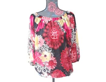 Haut fleur coloré L