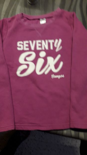 Sweat rose et blanc Domyos 10 ans