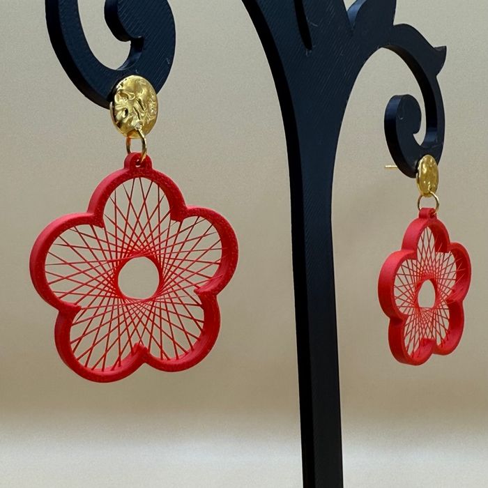 Boucles d’oreilles fleurs