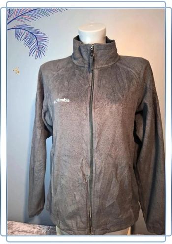 Polaire full zip columbia femme noir - taille M / brodé (270)