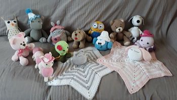 Doudous et peluches en crochets fait main