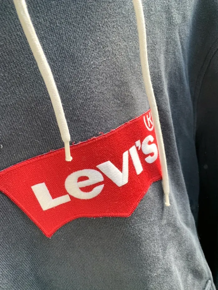 Sweat à capuche Levi’s bleu marine - photo numéro 2