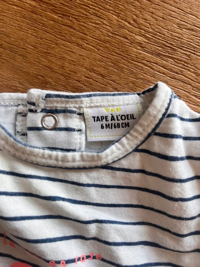 Combinaison short 6 mois Tape à l’œil - photo numéro 2
