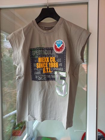 Tshirt vintage y2k gris imprimé