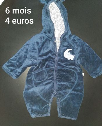 combinaison bleu marine 6 mois