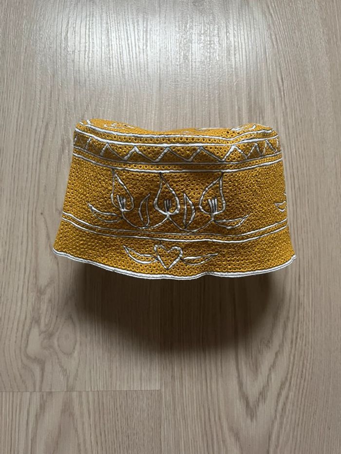 Bonnet fait main (cofia),pour enfant(taille 17cm) - photo numéro 2