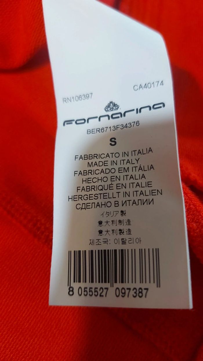 Veste rouge Fornarina S 95%coton 5%elastane - photo numéro 9
