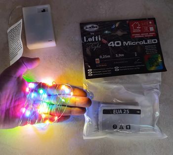 Lot 12 guirlande 40 led multicolor neuve