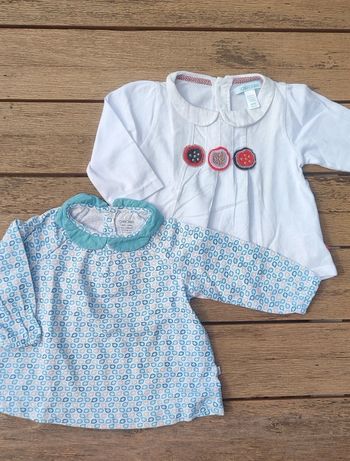 Lot 2 blouses 6mois
