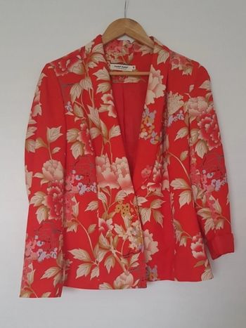 🌸 Veste blazer imprimée fleurie – Naf Naf – Taille 40 🌸