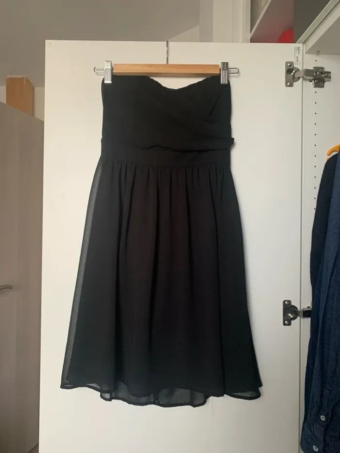 Robe bustier noire
