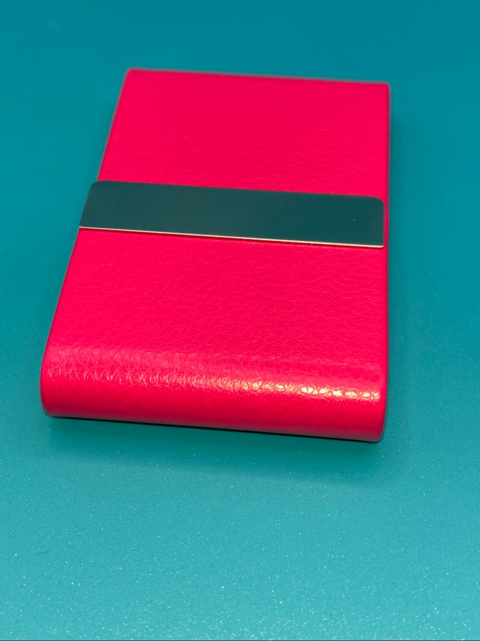 Porte carte cuir magnétique - photo numéro 3