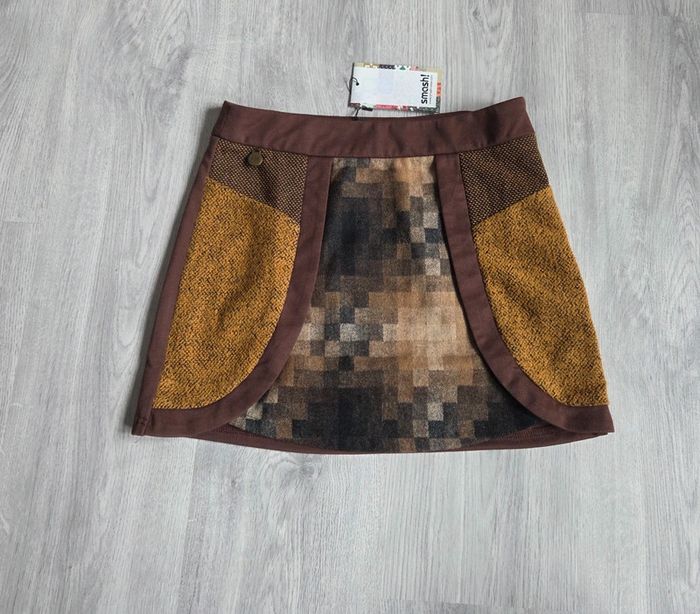 Jupe originale multicolore Smash! neuve avec étiquette - taille XS