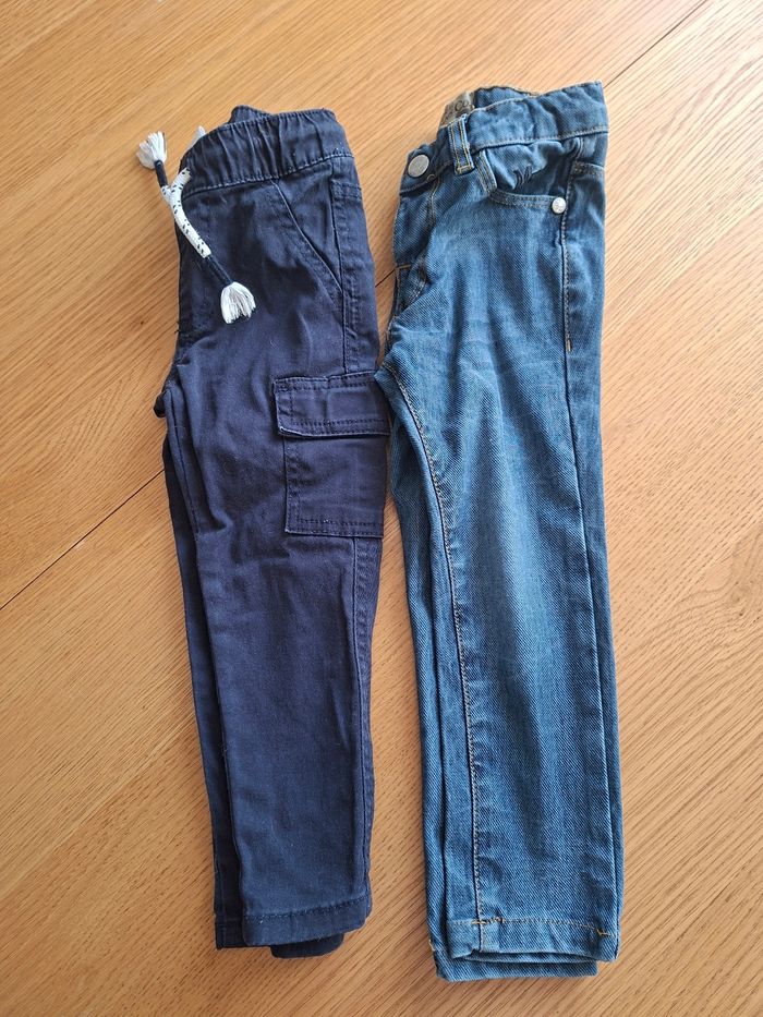 Lot 2 pantalons 92cm