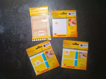 Carnet d'étiquettes & auto-collant