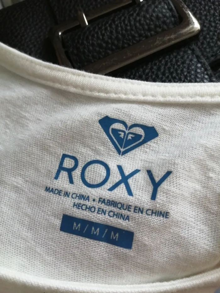 Haut blanc imprimé rosace mandala ouvert dans le dos / roxy / (M) - photo numéro 7