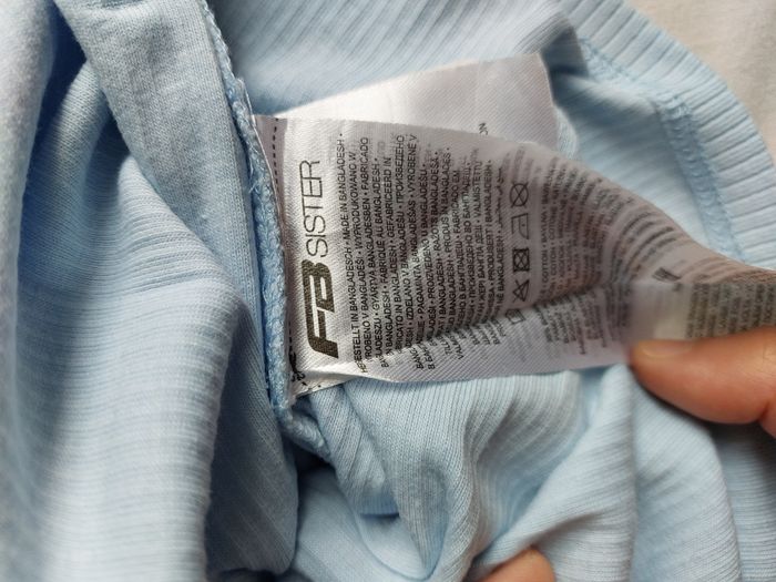 Tee Shirt côtelé bleu - photo numéro 4