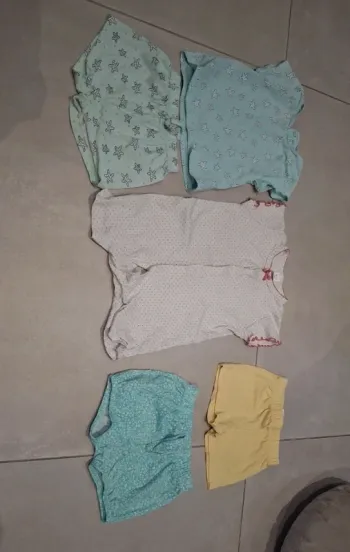 Lot pyjamas fille été 12 mois