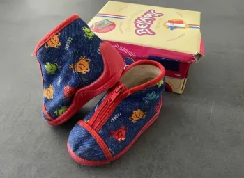 Chaussons rouge/bleu Bellamy