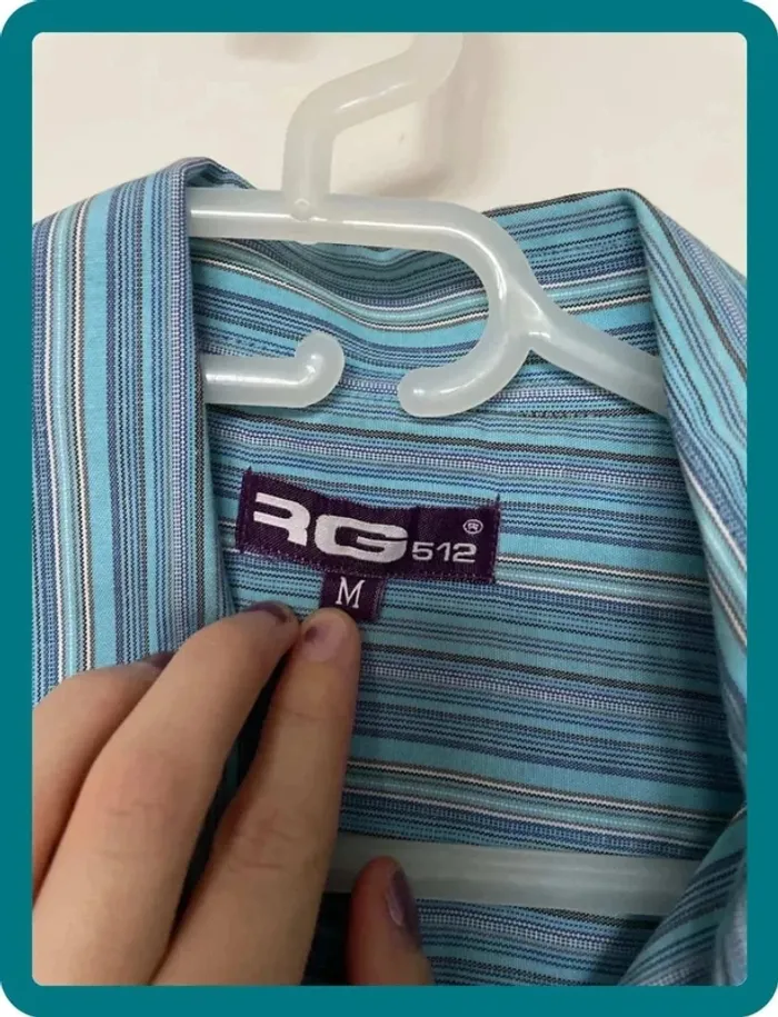 Chemise bleue rayures - photo numéro 2