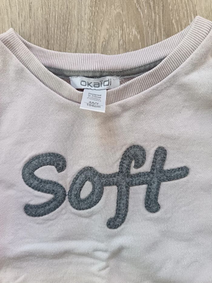 Lot 3 pulls fille 4 ans rose étoile tigre cœur Okaïdi DPAM - photo numéro 14