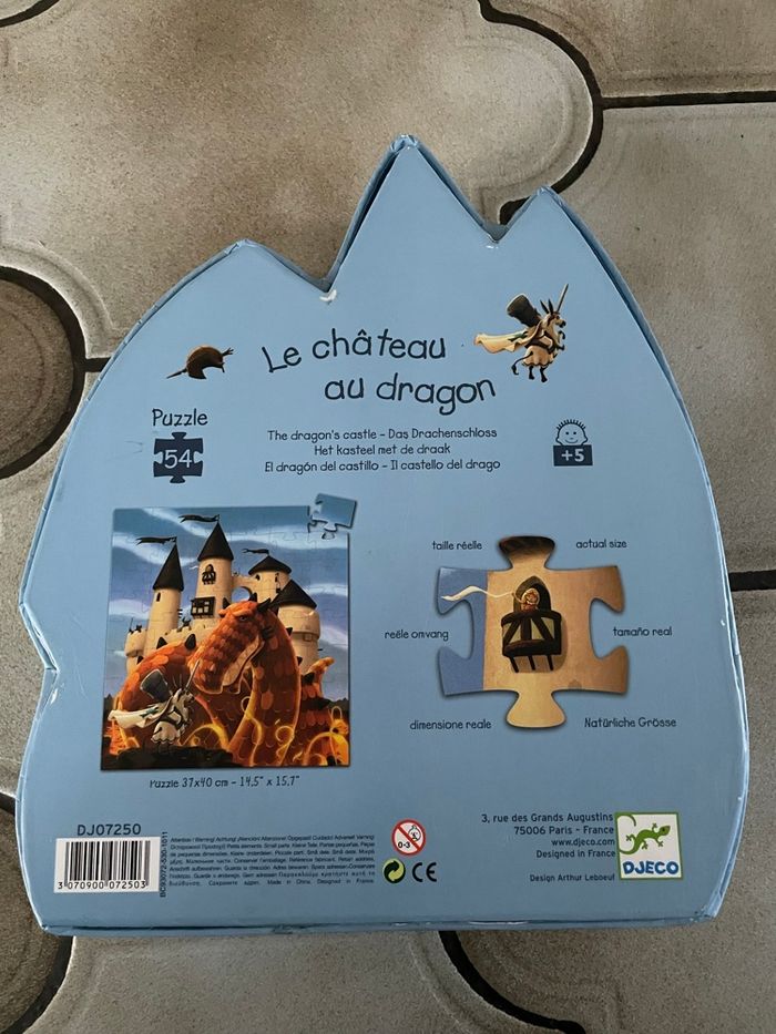 Puzzle 54 pièces le château du dragon - Djeco - photo numéro 4