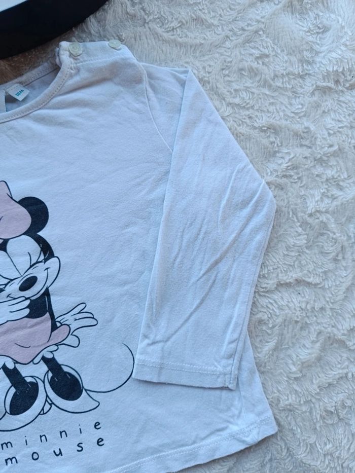 Tee shirt chemise manches longues Fille 18 mois Minnie mouse Disney Baby - photo numéro 5