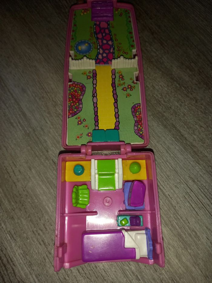 polly pocket vintage téléphone avec 1 personnage - photo numéro 3