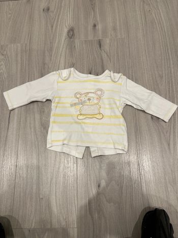 T-shirt manches longues bébé mixte absorbe 6 mois très bon état