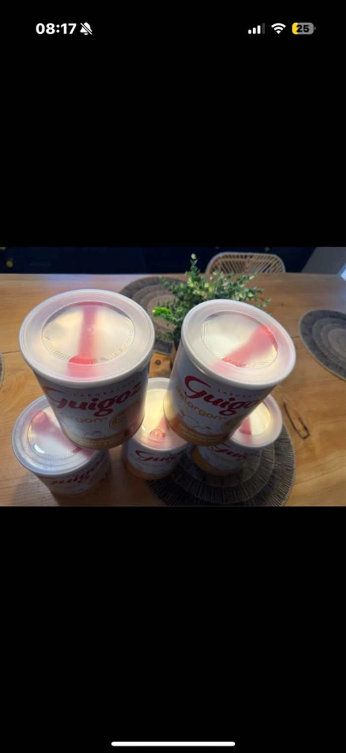 Lot 6 boîtes guigoz pelargon - photo numéro 2