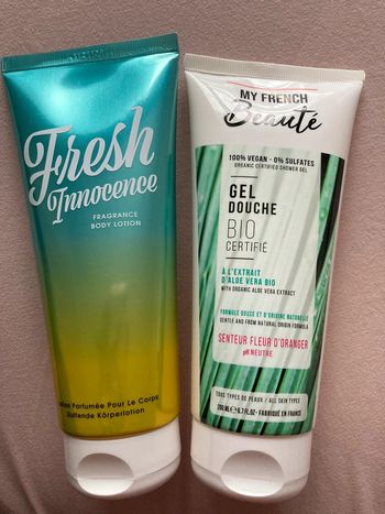Soins corps gel douche et crème corps