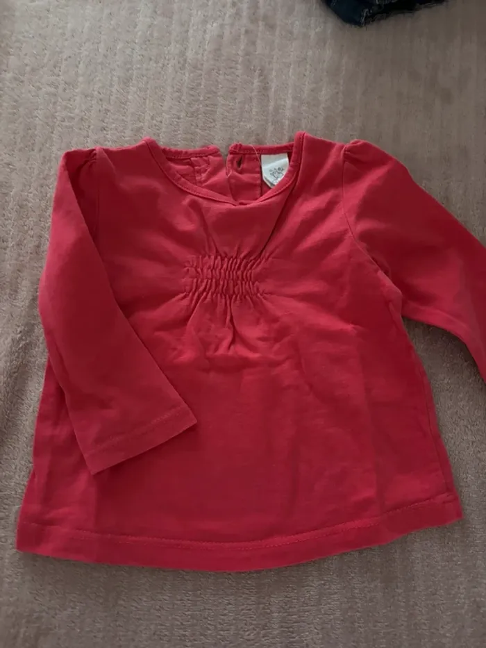 Lot de 6 t-shirts manches longues 6 mois - photo numéro 4