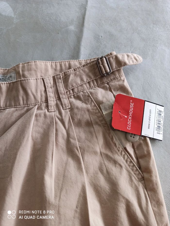 Short toile beige neuf T 40 - photo numéro 3