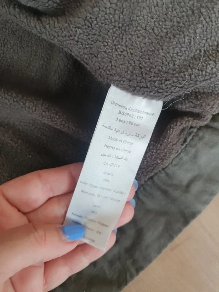 Veste kaki à capuche - photo numéro 6