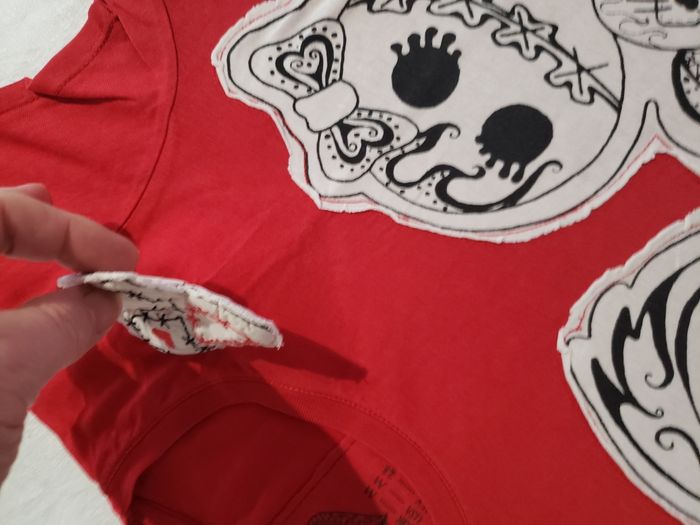 T-shirt rouge manches courtes - photo numéro 2