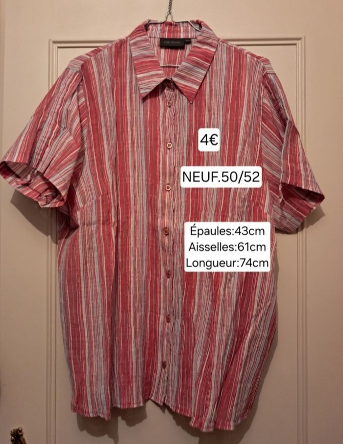 Lot 4 blouses / polos NEUFS pour femme taille 52 - photo numéro 3
