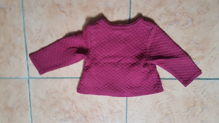 Gilet bébé fille 12 mois rouge Okaïdi - photo numéro 8