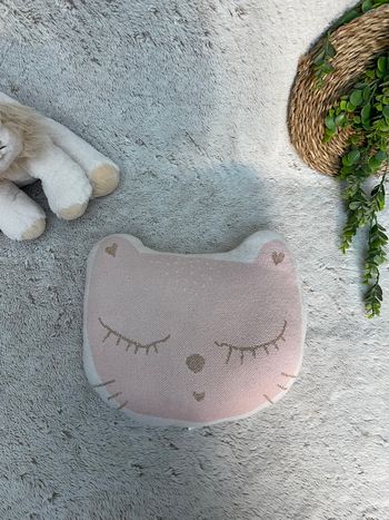 Coussin tête de chat - Noukies 