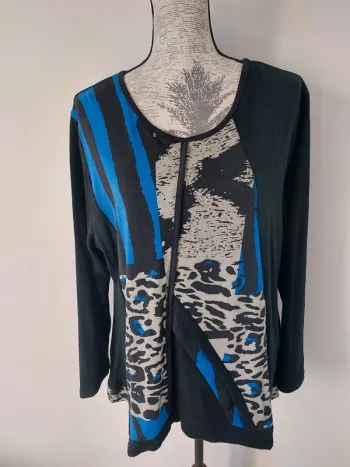 Haut bleu noir comme neuf