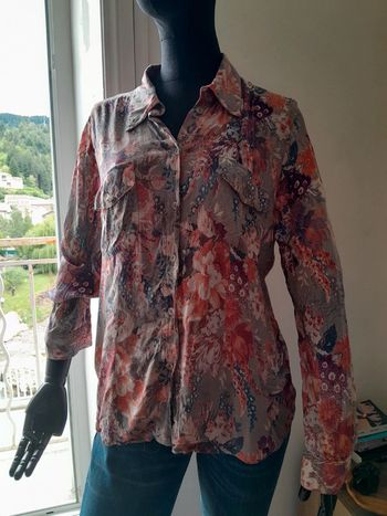 Chemise à fleurs taille M Vintage