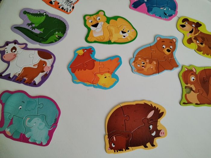 Jeu puzzle mamans et bébés - photo numéro 3
