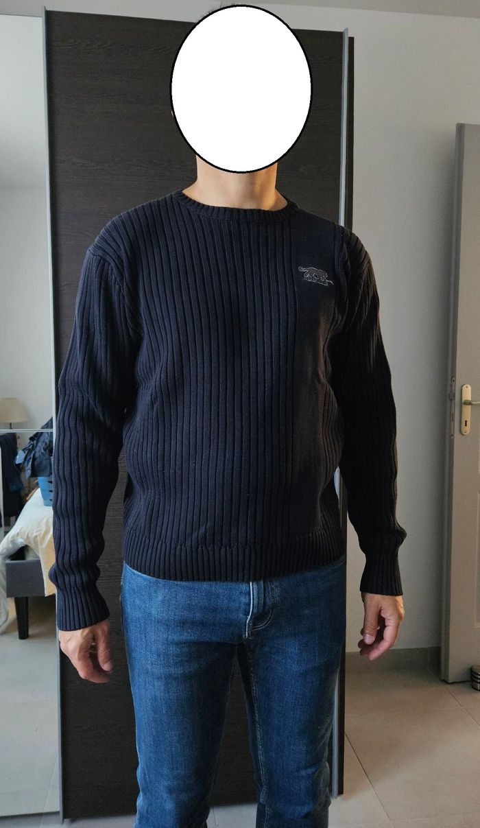 Pull gris noir Airness