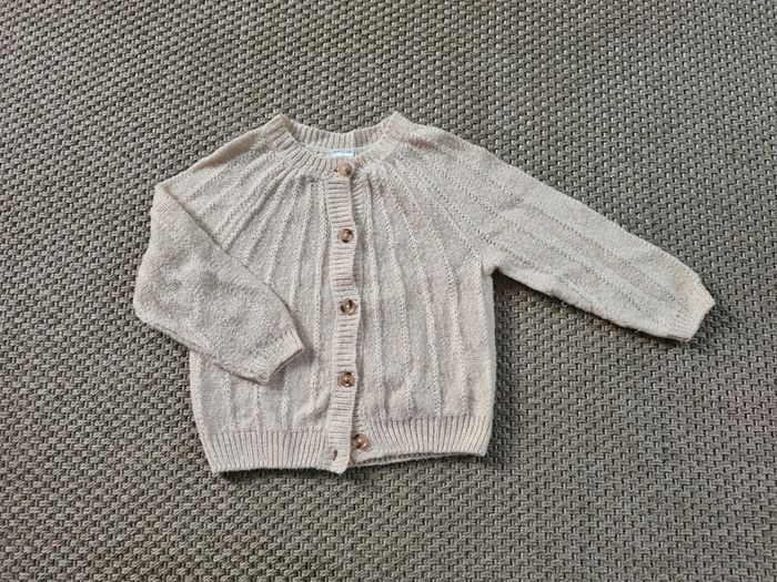 Gilet crème à boutons fille - 5 ans - photo numéro 2